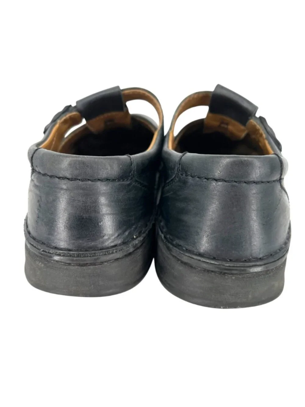 Birkenstock Madeira Black Leather Fisherman Comfort Sandal Size 41 Unisex M8 L10